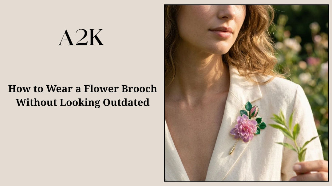 How to Wear a Flower Brooch Without Looking Outdated