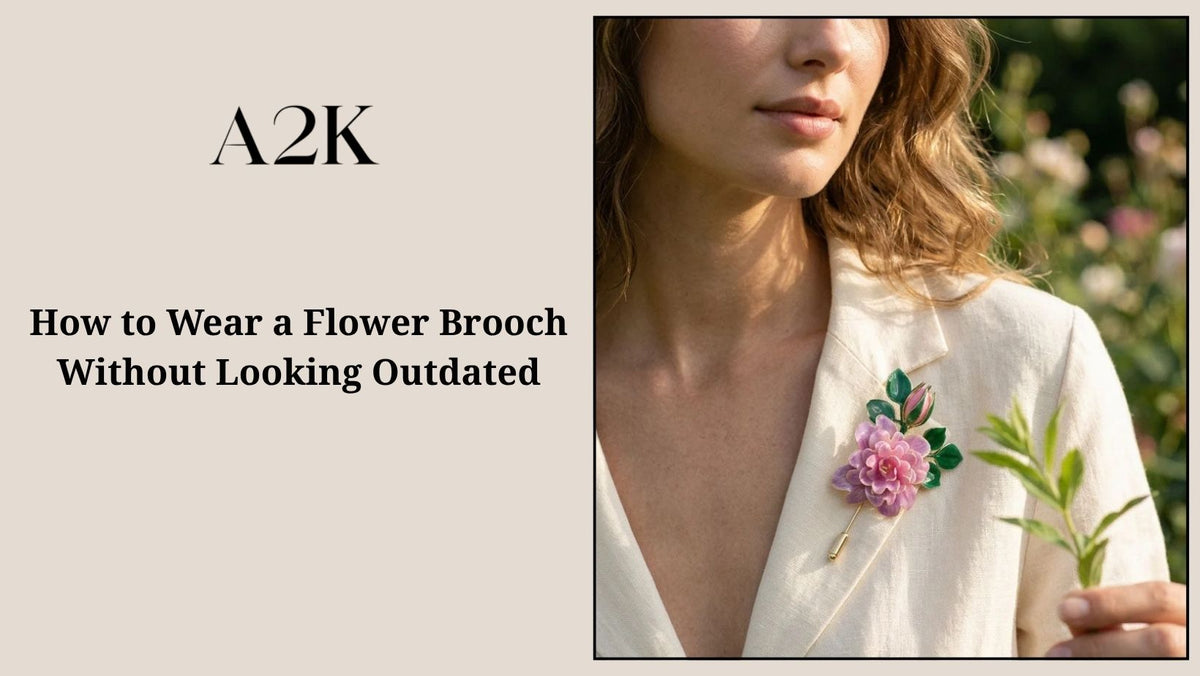 How to Wear a Flower Brooch Without Looking Outdated