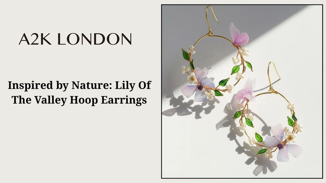 Inspired by Nature: Lily Of The Valley Hoop Earrings
