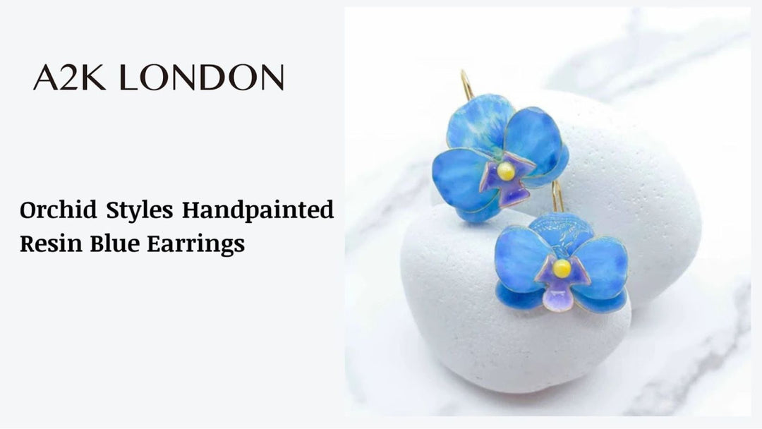 Ideas to Shop Orchid Styles Resin Blue Earrings This Black Friday for a Chic Look