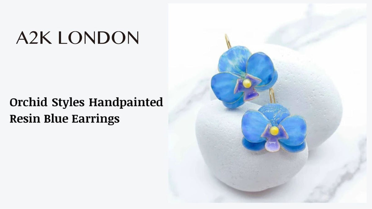 Ideas to Shop Orchid Styles Resin Blue Earrings This Black Friday for a Chic Look