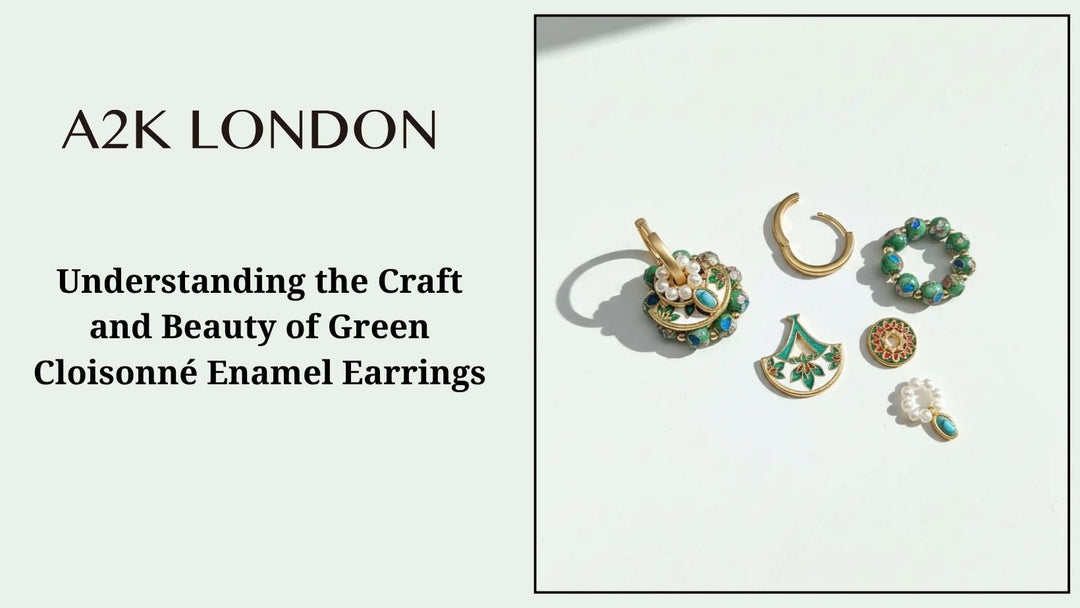 Understanding the Craft and Beauty of Green Cloisonné Enamel Earrings