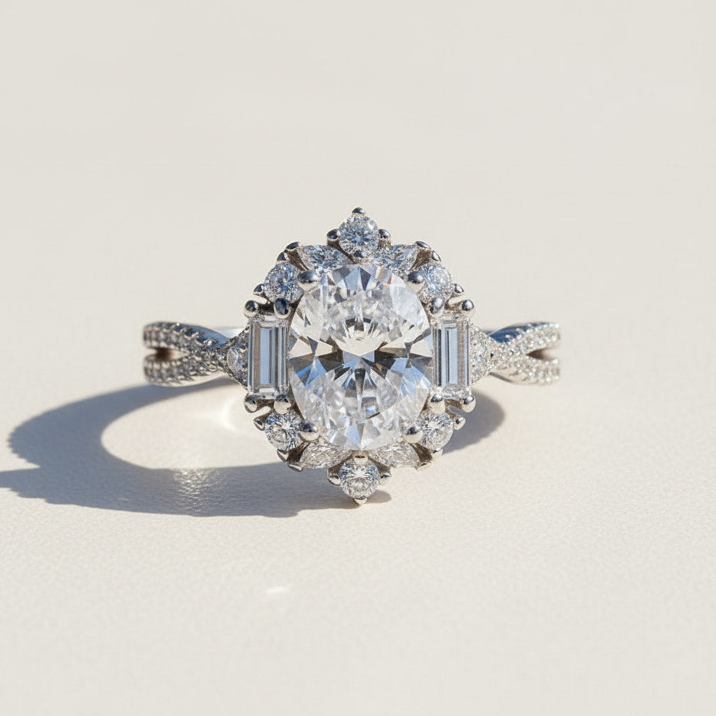 2ct Lab Grown Moissanite Ring
