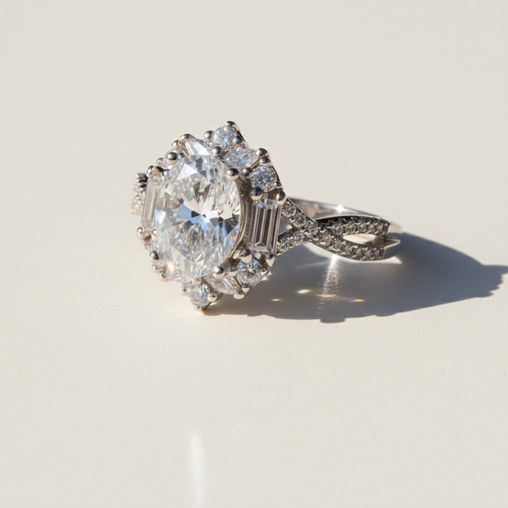 2ct Lab Grown Moissanite Ring