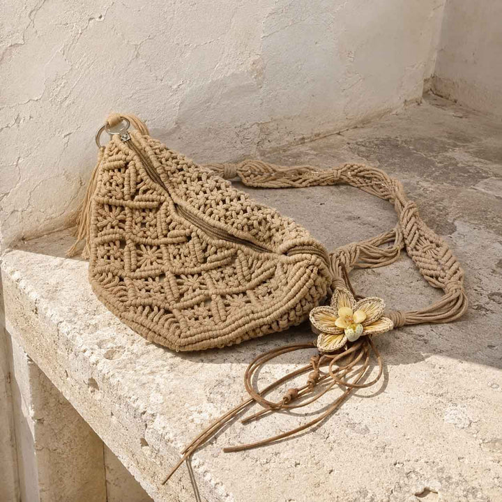 Macrame Convertible Crossbody Bag