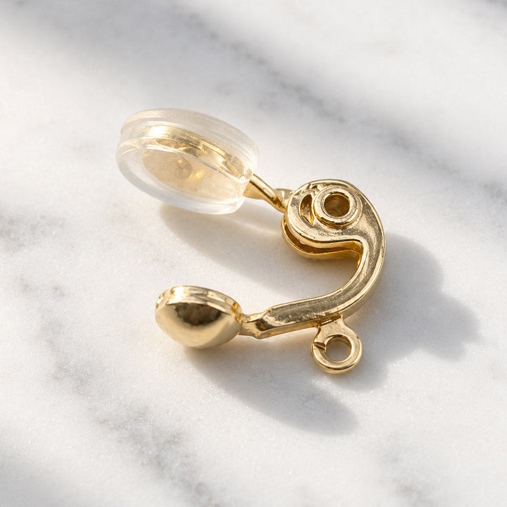 Porcelain Bloom Hoop Earrings