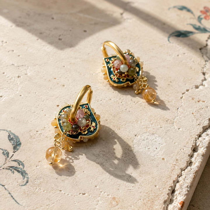 Golden Garden Convertible Hoop Earrings