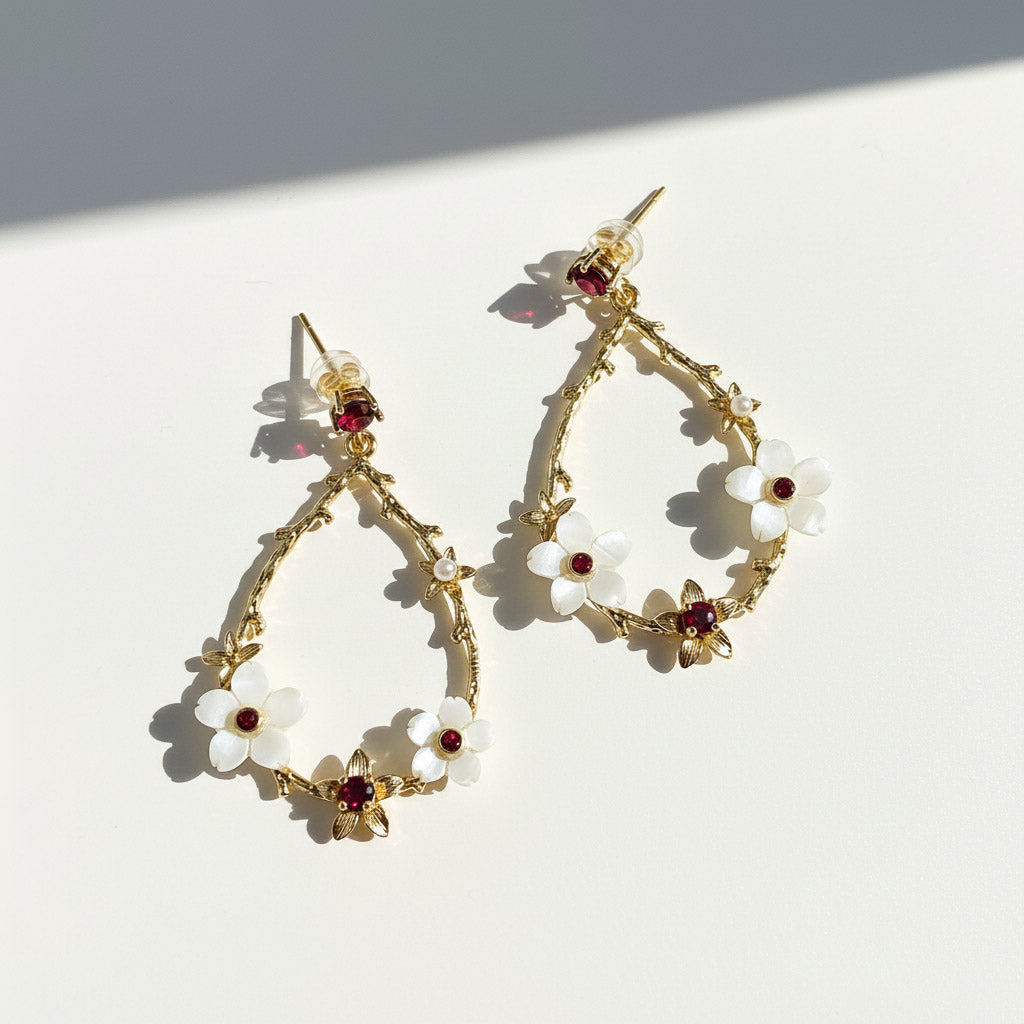 Floral Birthstone Drops