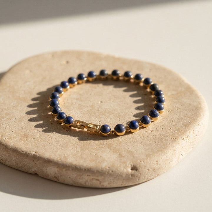 Lapis Lazuli Stone Link Bracelet