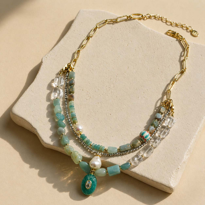 Amazonite Multi-Layer Convertible Necklace