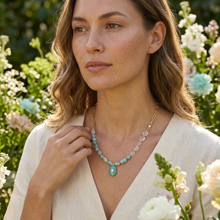 Amazonite Multi-Layer Convertible Necklace