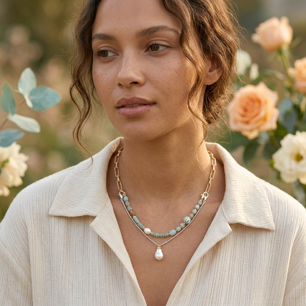 Amazonite Multi-Layer Convertible Necklace
