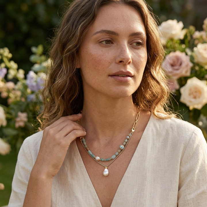 Amazonite Multi-Layer Convertible Necklace
