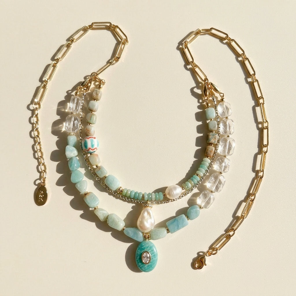 Amazonite Multi-Layer Convertible Necklace