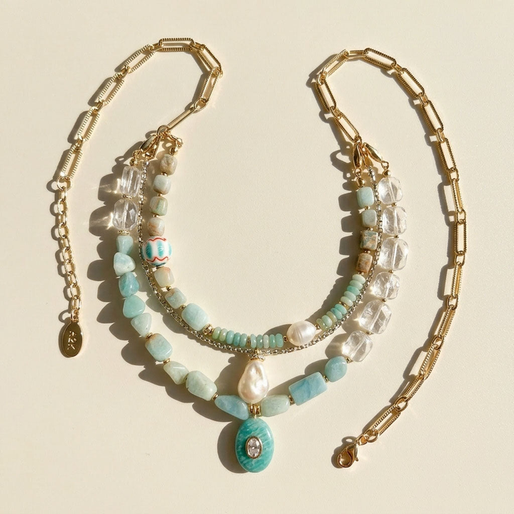 Amazonite Multi-Layer Convertible Necklace