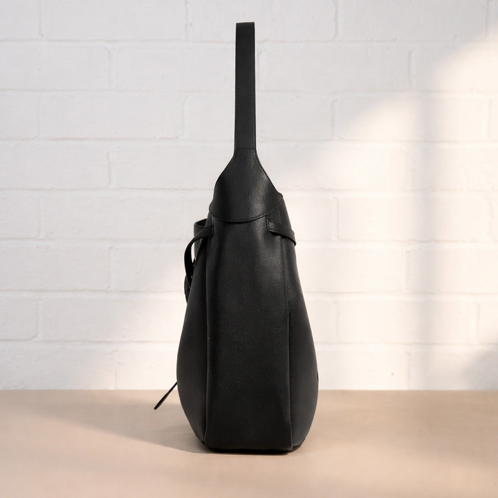 Leather Hobo Shoulder Bag