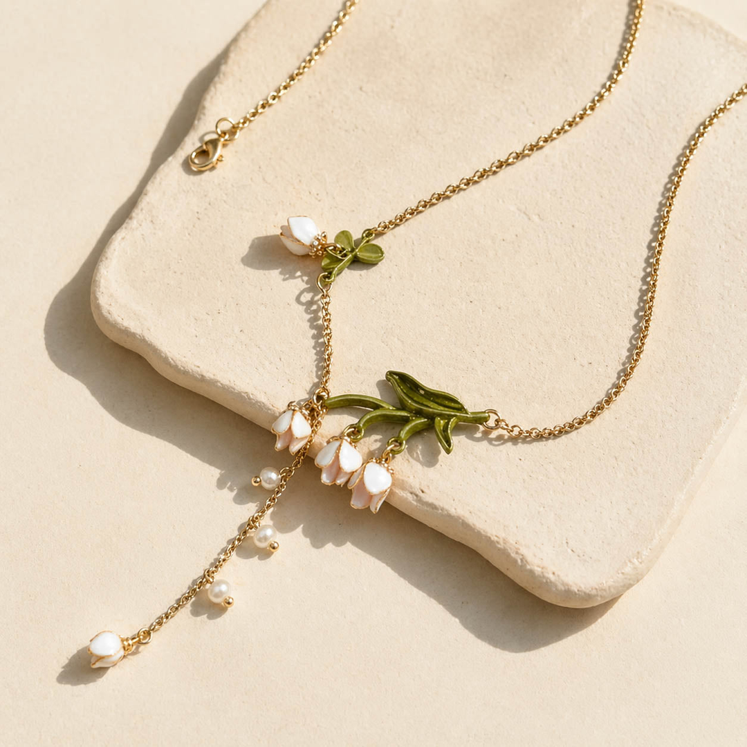 Lily of the Valley Pearl Necklace