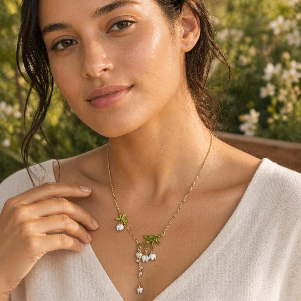 Lily of the Valley Pearl Necklace