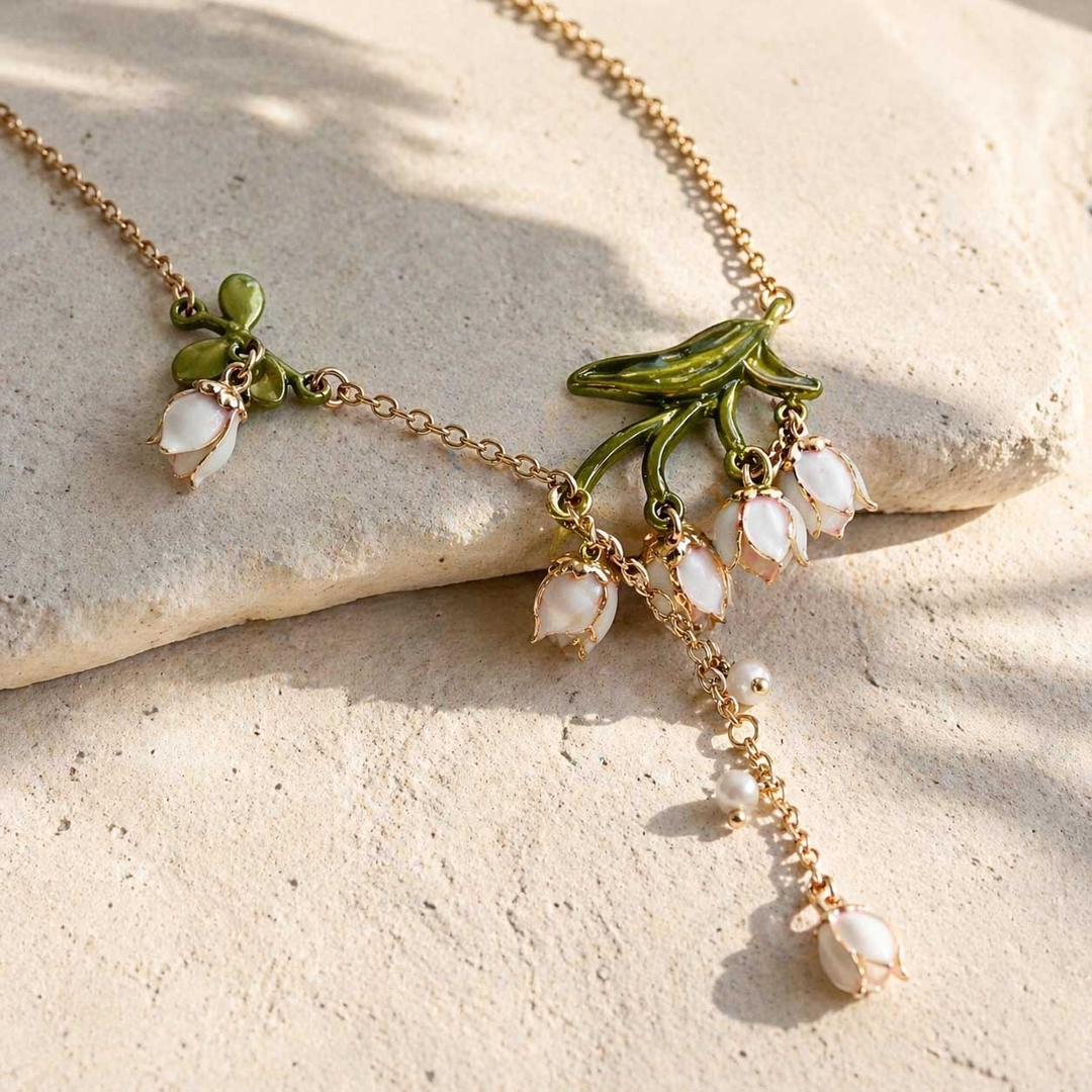 Lily of the Valley Pearl Necklace