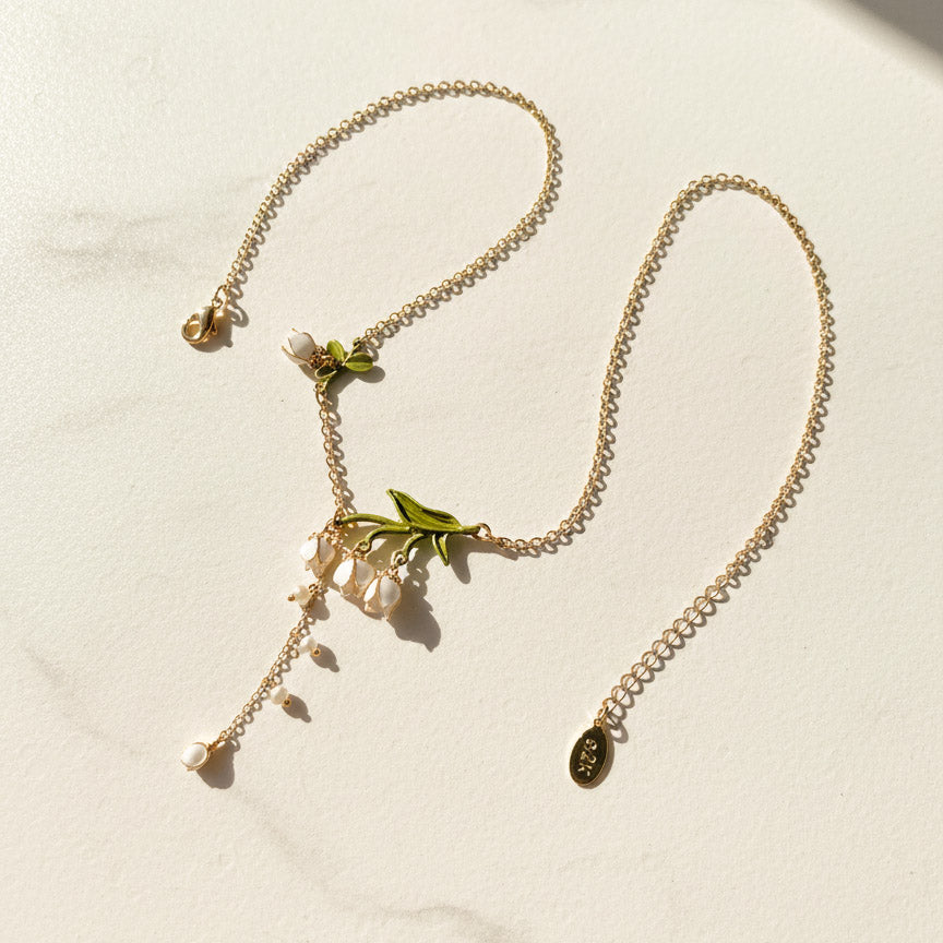 Lily of the Valley Pearl Necklace