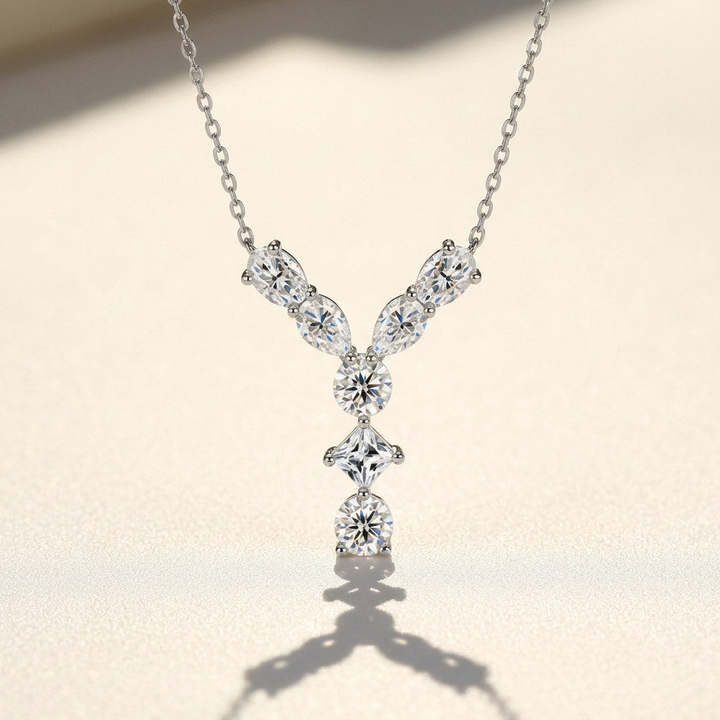 Moissanite Initial Necklace A–Z