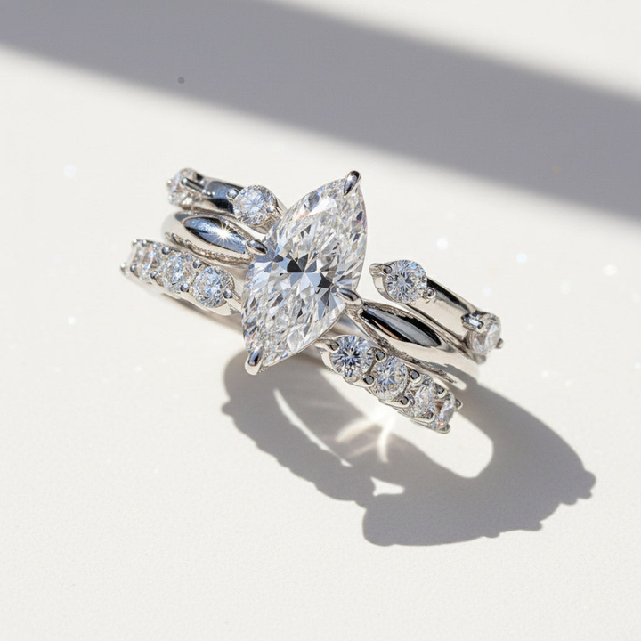 Moissanite Stackable Ring 2ct