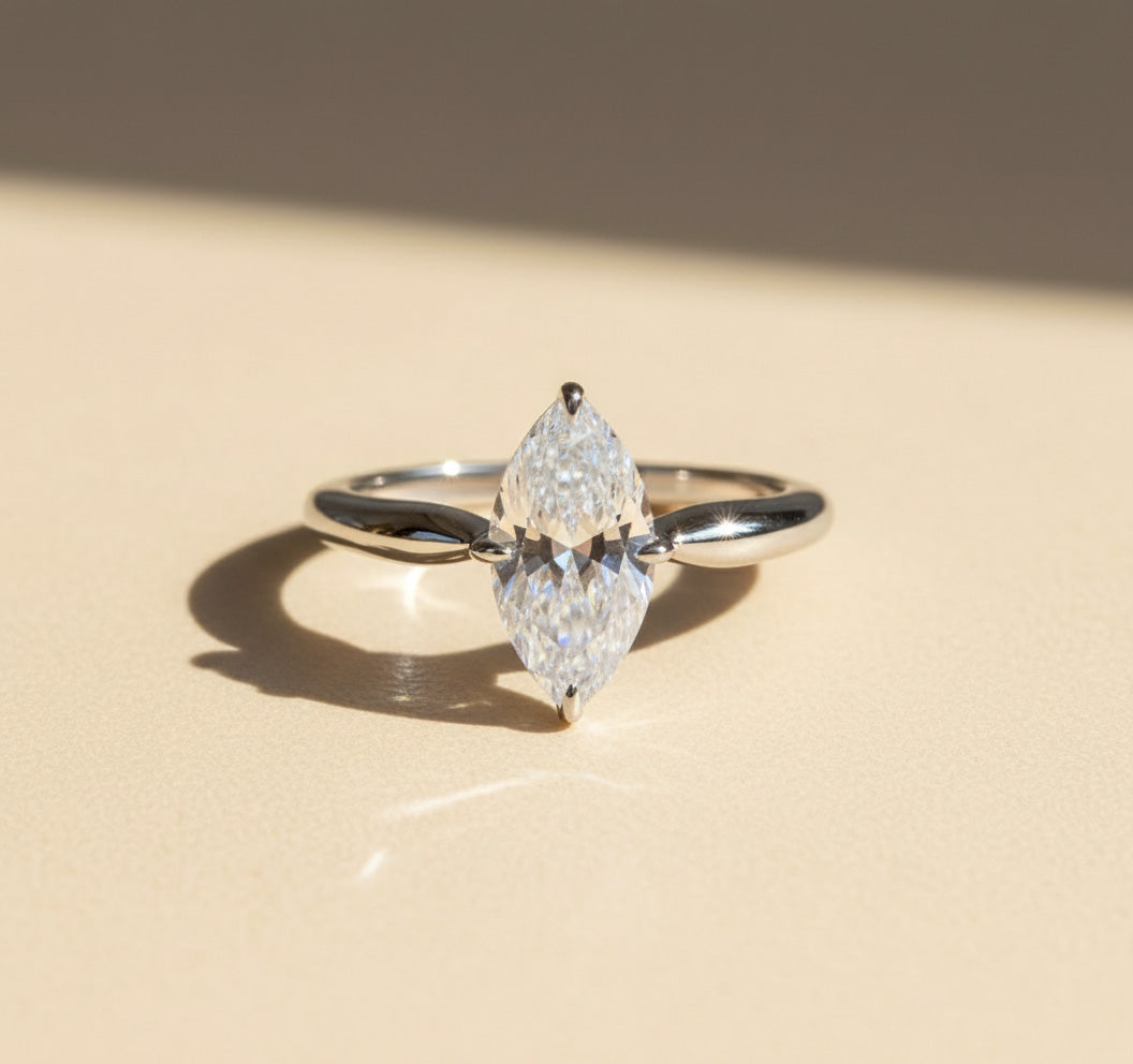 Moissanite Stackable Ring 2ct