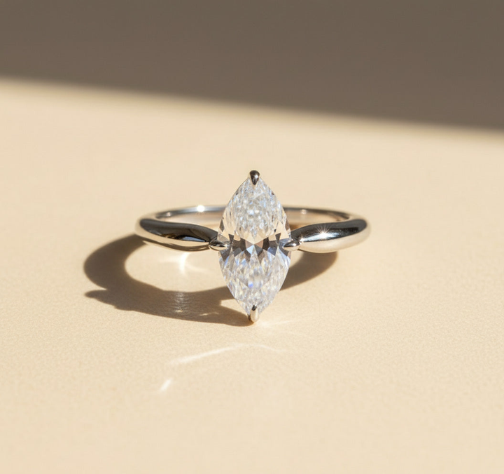 Moissanite Stackable Ring 2ct