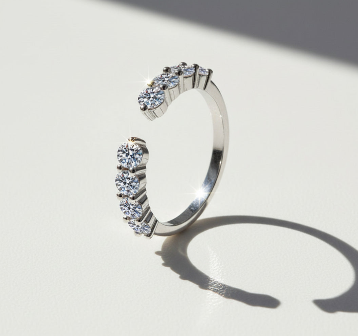 Moissanite Stackable Ring 2ct