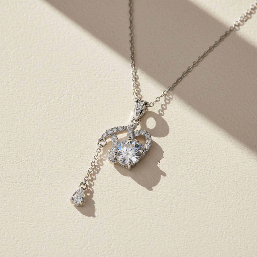 Moissanite Zodiac Necklace