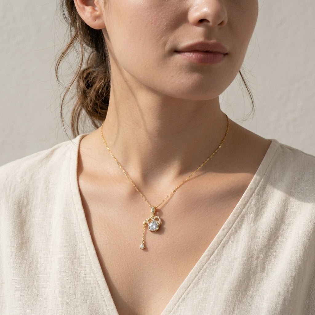 Moissanite Zodiac Necklace