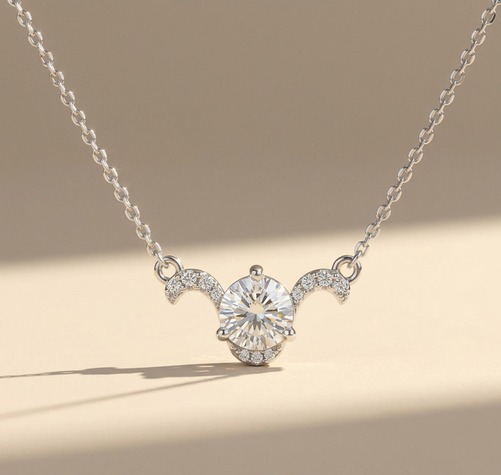 Moissanite Zodiac Necklace