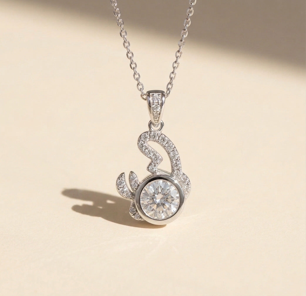 Moissanite Zodiac Necklace