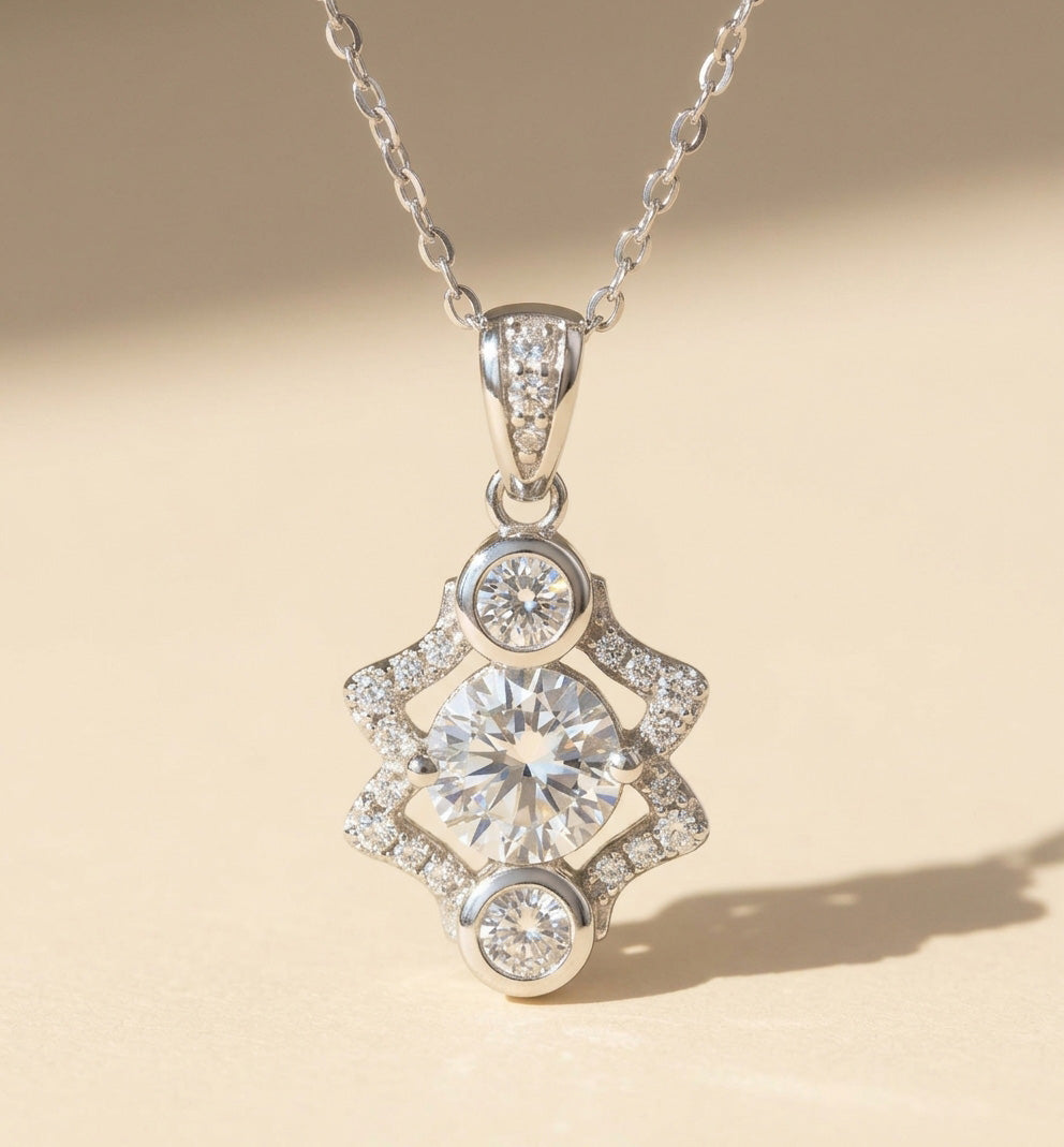 Moissanite Zodiac Necklace