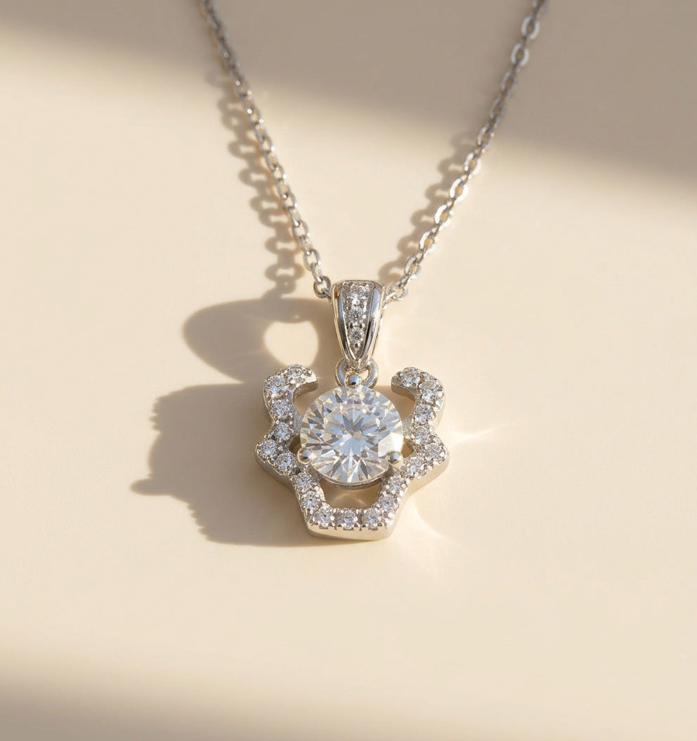 Moissanite Zodiac Necklace