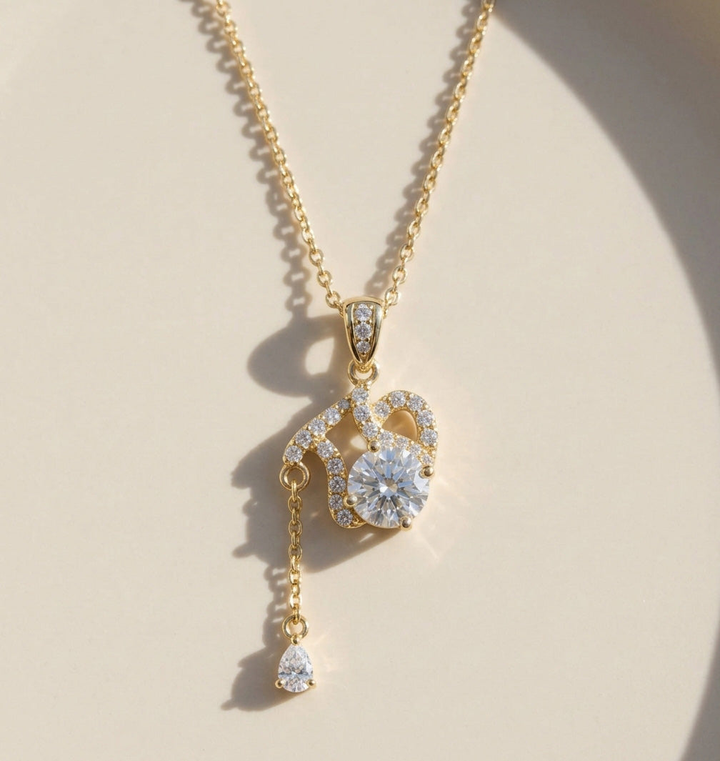 Moissanite Zodiac Necklace
