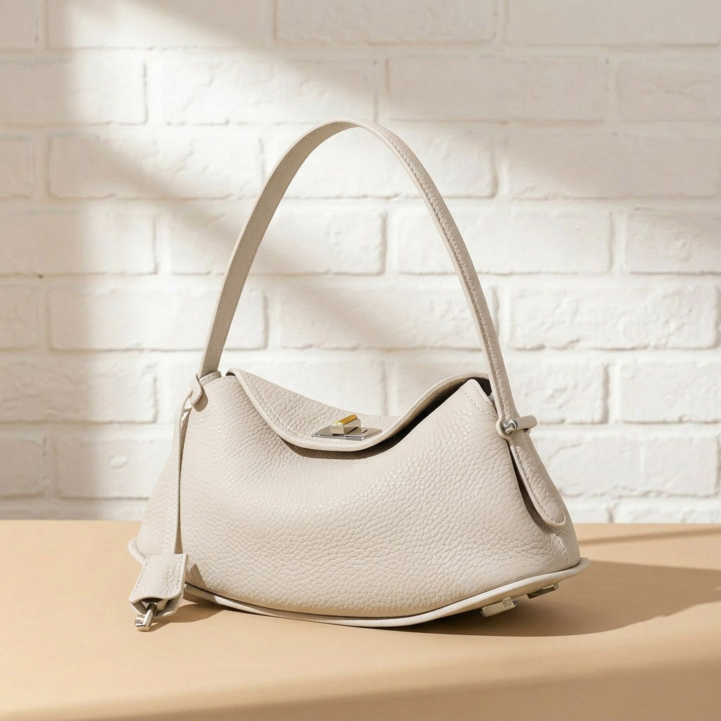 Pebbled Leather Mini Shoulder Bag