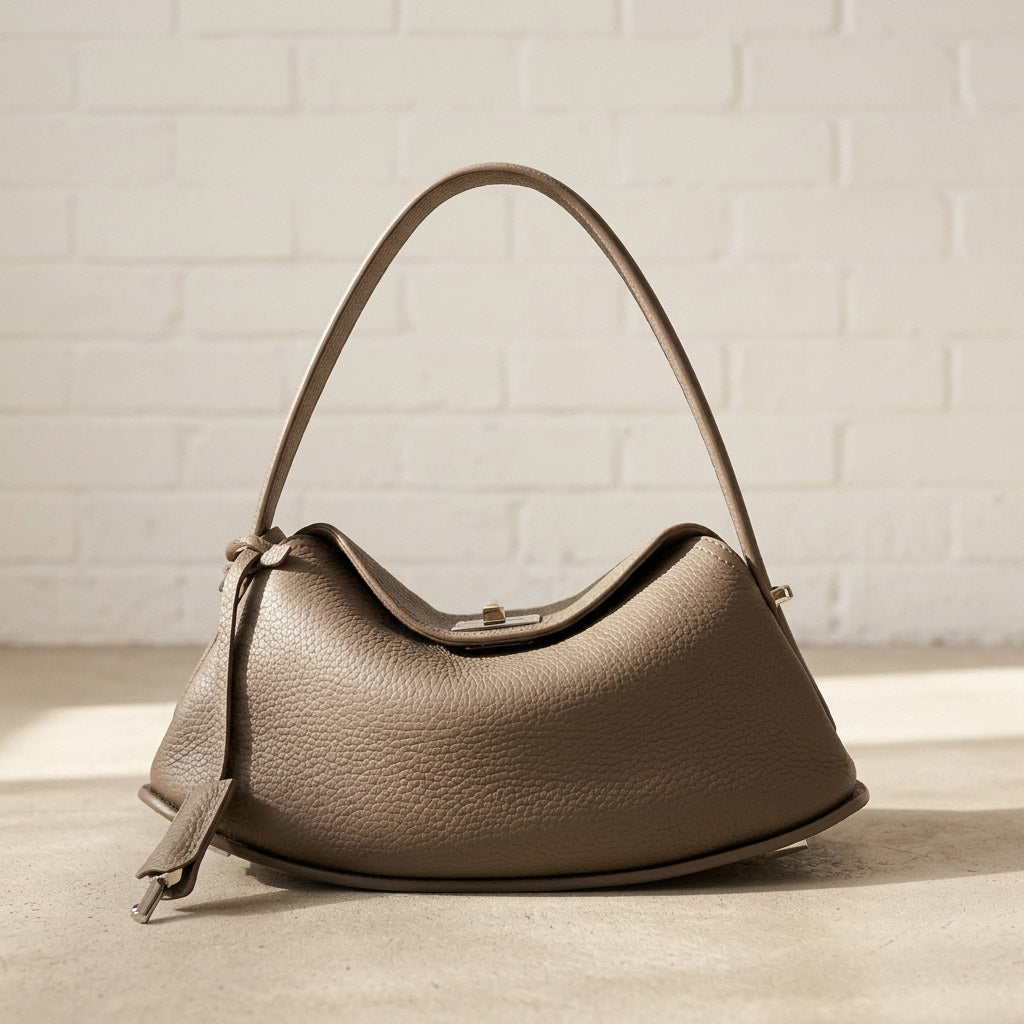 Pebbled Leather Mini Shoulder Bag