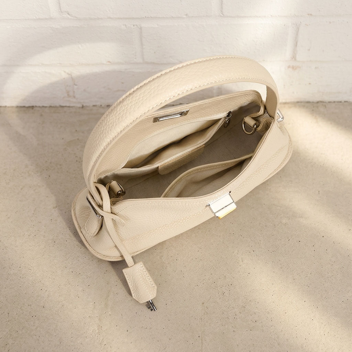 Pebbled Leather Mini Shoulder Bag