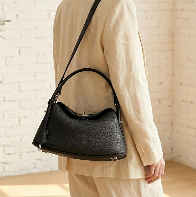 Pebbled Leather Mini Shoulder Bag