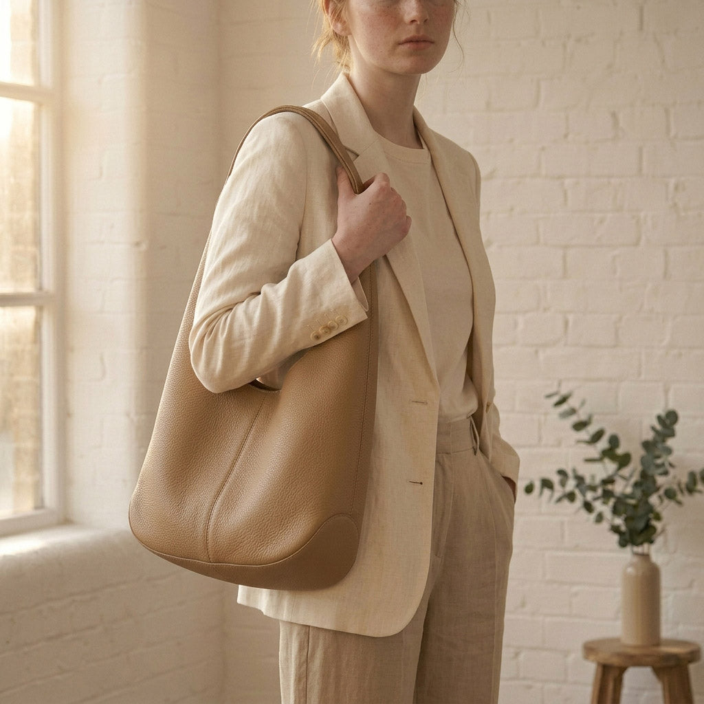 Soft Slouchy Leather Shoulder Bag
