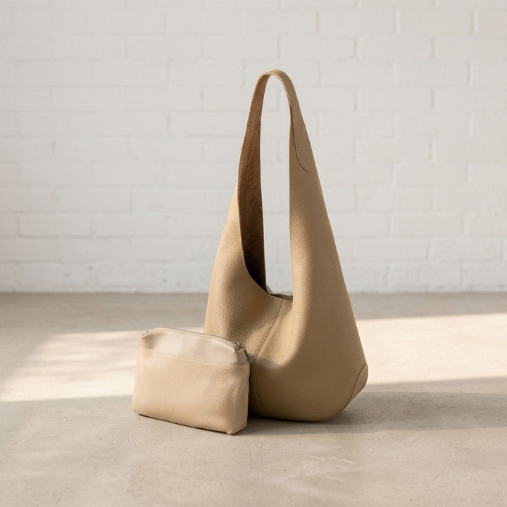 Soft Slouchy Leather Shoulder Bag