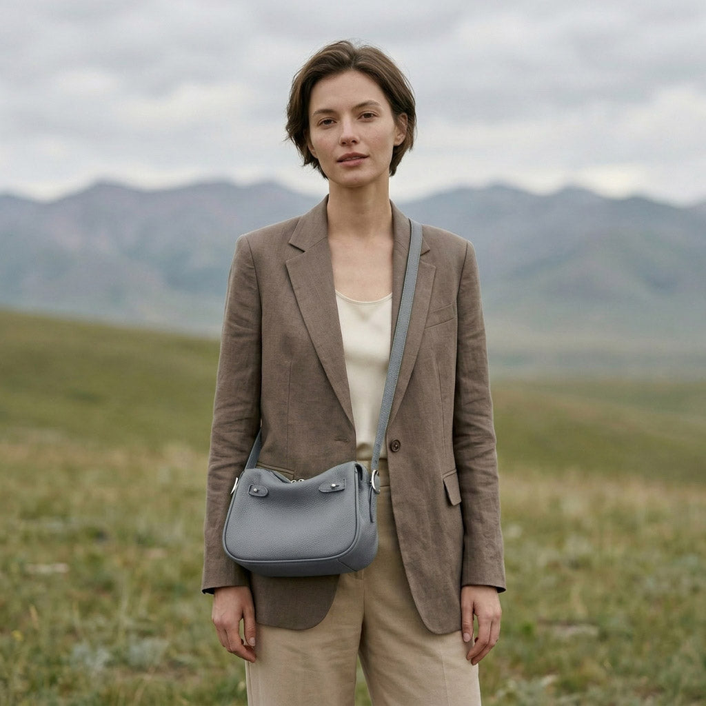 Soft Grain Leather Mini Shoulder Bag