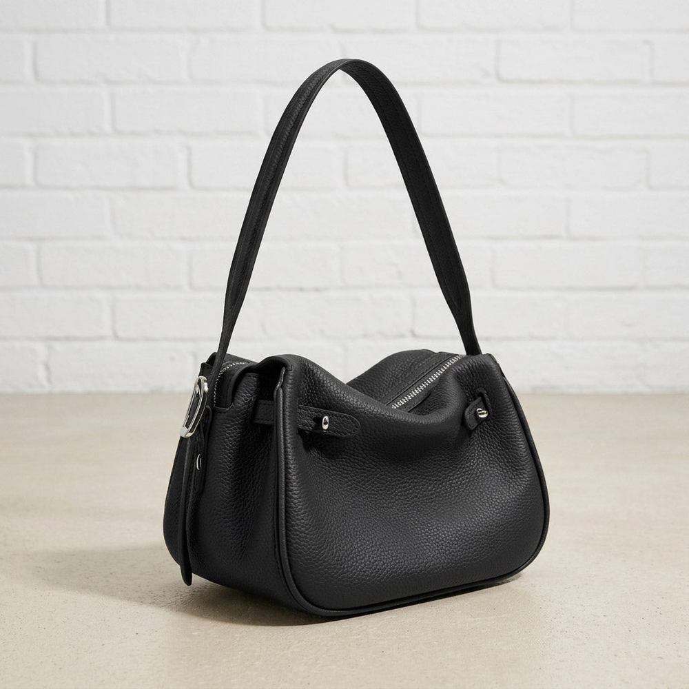 Soft Grain Leather Mini Shoulder Bag