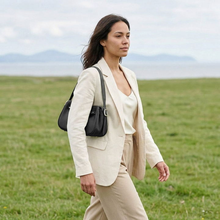 Soft Grain Leather Mini Shoulder Bag