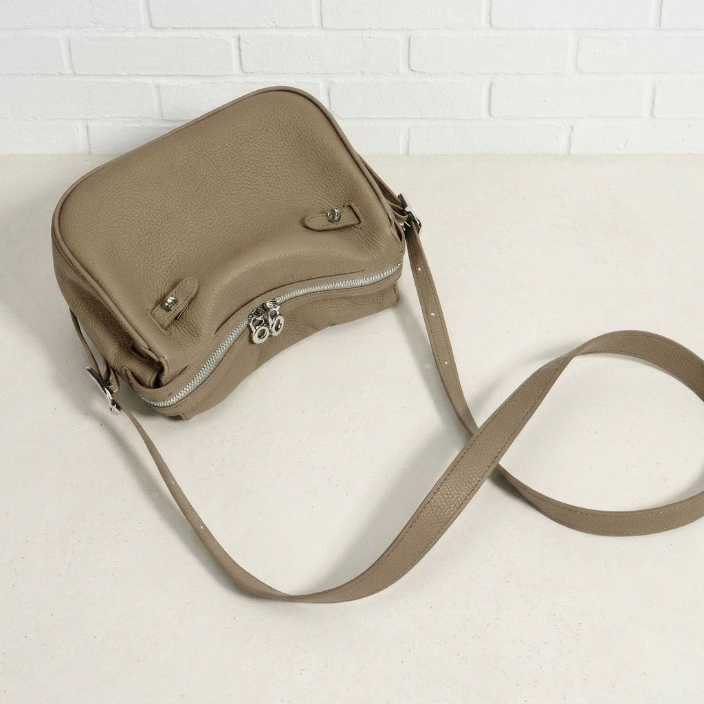 Soft Grain Leather Mini Shoulder Bag