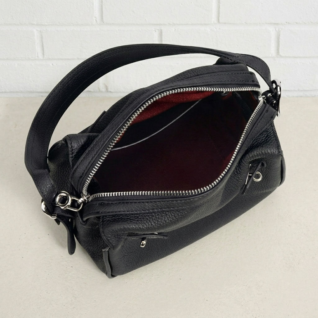 Soft Grain Leather Mini Shoulder Bag