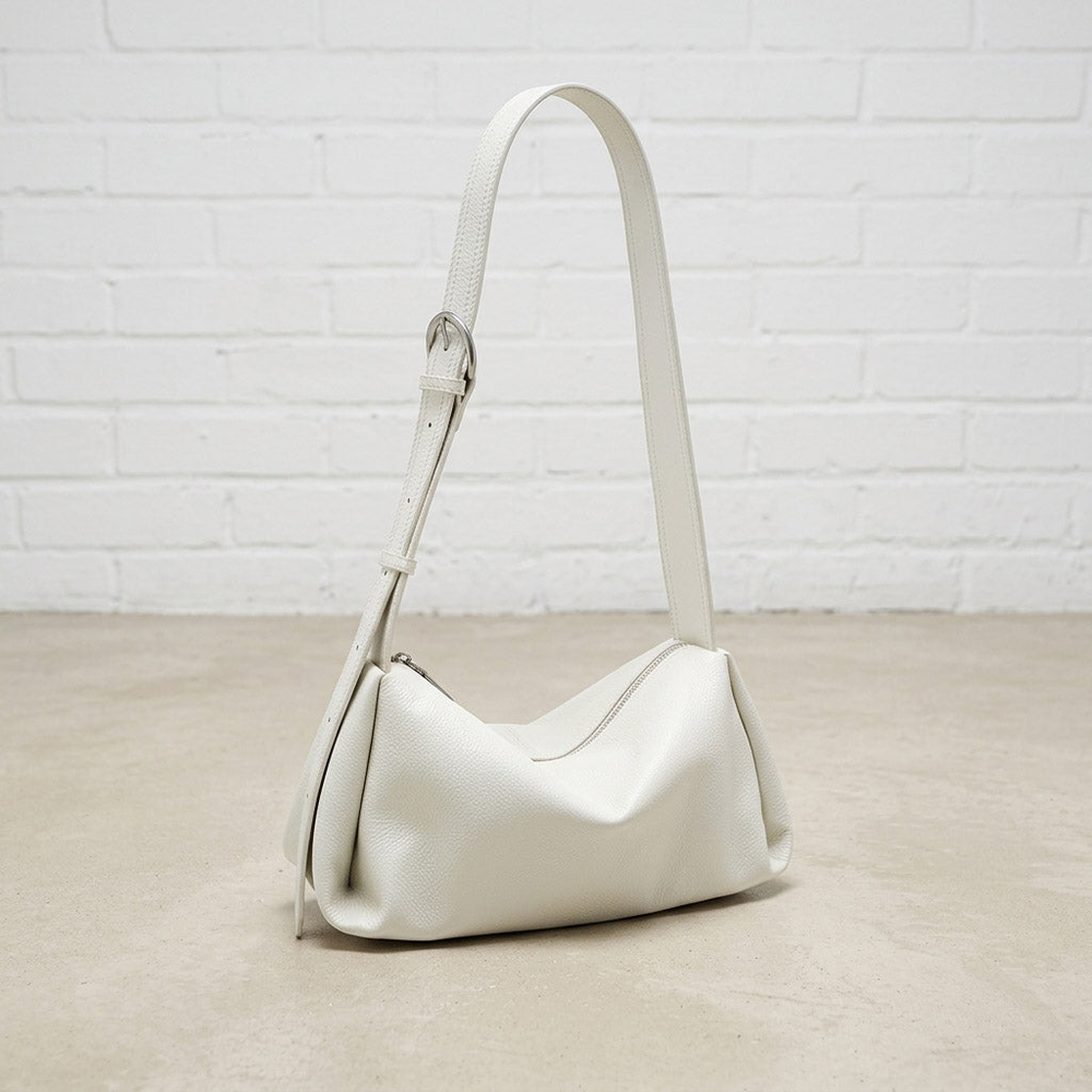 Soft Grain Leather Shoulder Bag