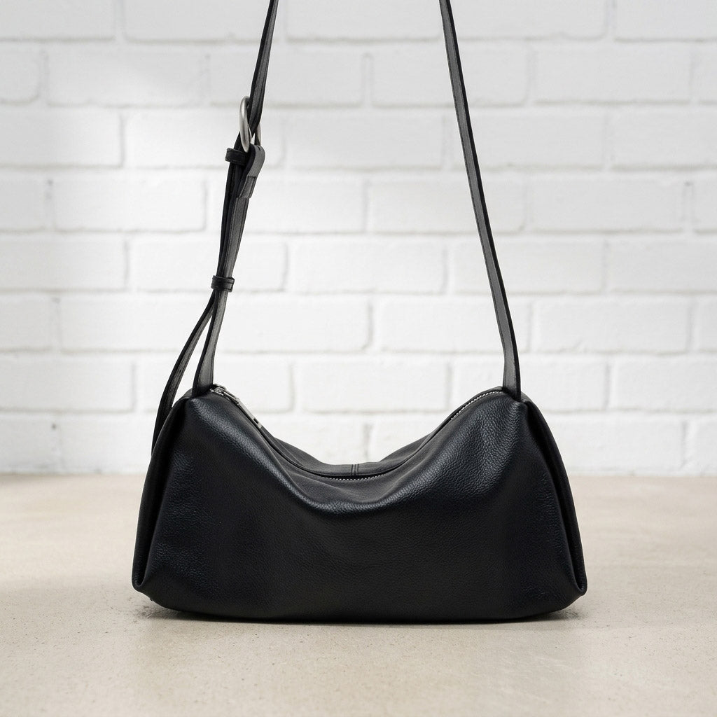Soft Grain Leather Shoulder Bag