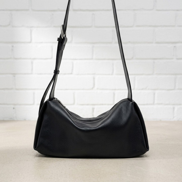 Soft Grain Leather Shoulder Bag